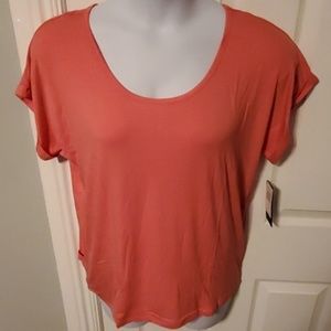 NWT Pink Lotus Movement  Open Back Tee